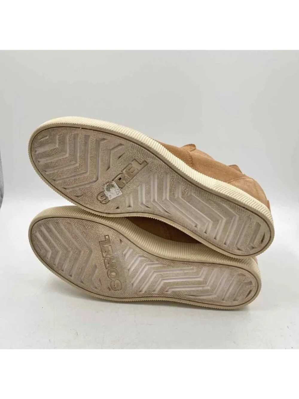 Sorel EVIE II Leather Camel Tan Women's Shoe Size 9.5 Solid Boots